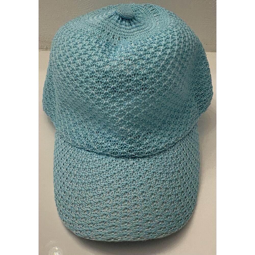 Collection Eighteen Strapback Hat Blue One Size Adjustable Solid Blank